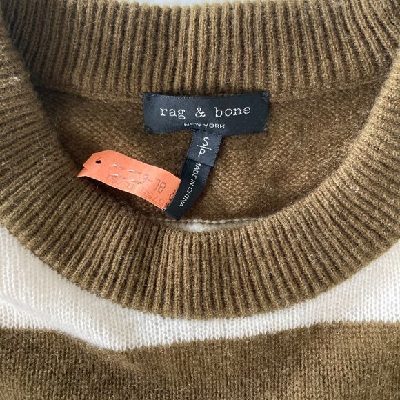 RAG & BONE Annika Cashmere-blend Sweater, Stripe, S - Picture 10 of 11